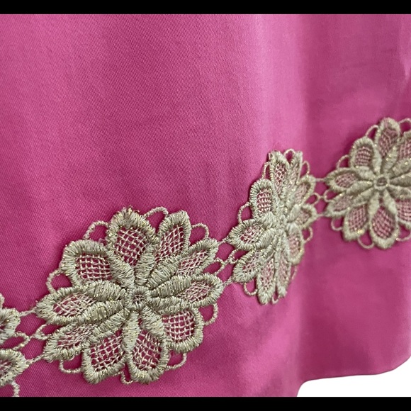 Lilly Pulitzer bright pink sleeveless embroidered dress - Picture 5 of 7